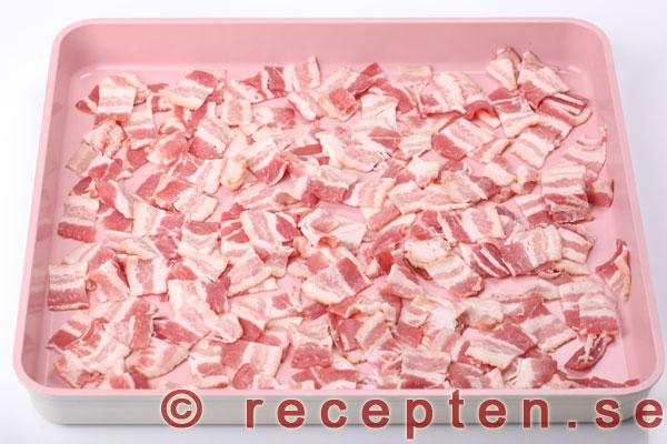 bacon i ugnsform