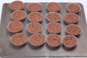 glutenfria kladdmuffins steg 6: gräddade muffins